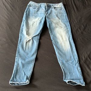 Kancan w13 30 skinny jeans light wash distressed